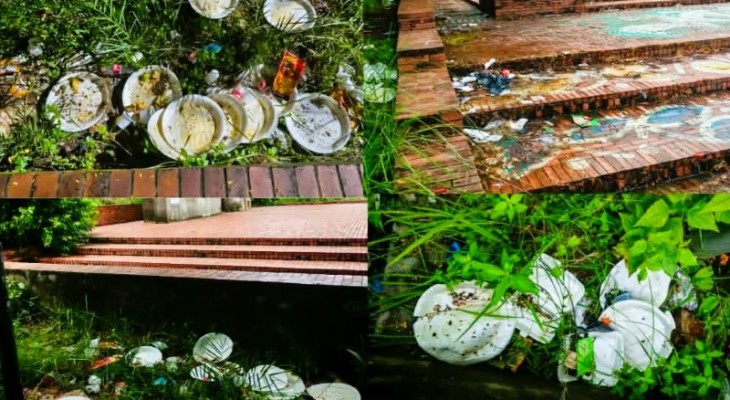কুবির শহীদ মিনার যেন ময়লার ভাগাড়